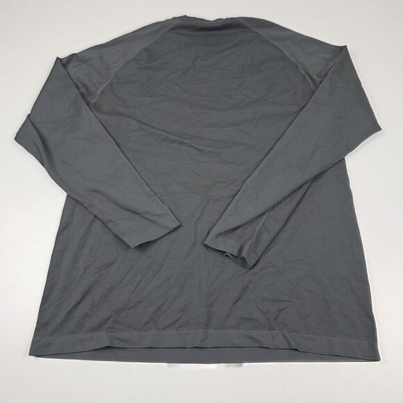 Fabletics Shirt Mens XL Gray Long Sleeve Performance Training Crewneck Athletic - Picture 8 of 9